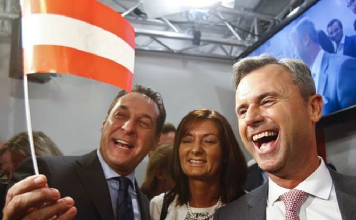 Austrian far-right party wins first round in presidential vote